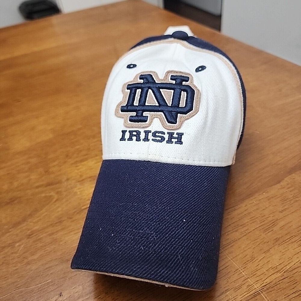 Notre Dame‎ Irish Hat Fitted Signed Blue Gold